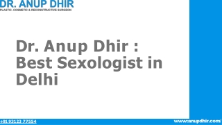 Dr. Anup Dhir : Best Sexologist in Delhi