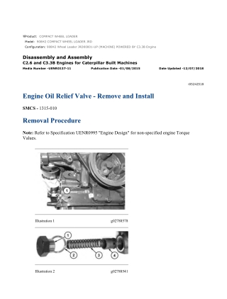 Caterpillar Cat 908H2 COMPACT Wheel Loader (Prefix JRD) Service Repair Manual Instant Download (JRD00001 and up)