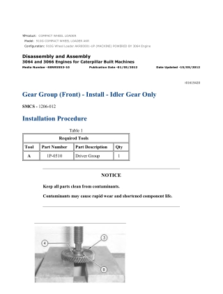 Caterpillar Cat 910G Compact Wheel Loader (Prefix AKR) Service Repair Manual Instant Download (AKR00001 and up)
