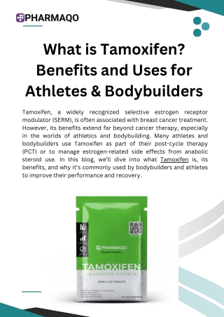 What is Tamoxifen Benefits and Uses for Athletes & Bodybuilders