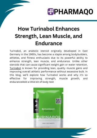 How Turinabol Enhances Strength, Lean Muscle, and Endurance
