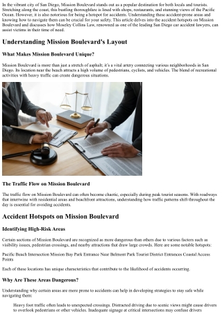 Navigating Danger: Accident Hotspots on Mission Boulevard and What Moseley Colli