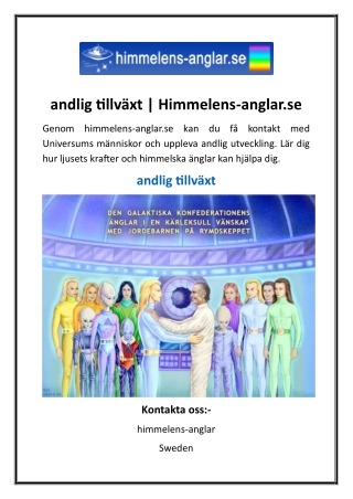 andlig tillväxt | Himmelens-anglar.se