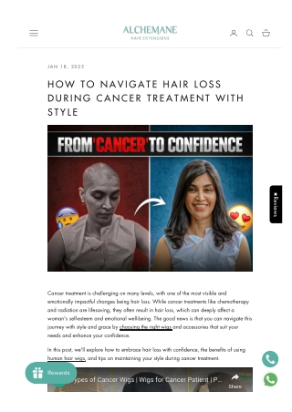 How to Navigate Hair Loss During Cancer Treatment with Style