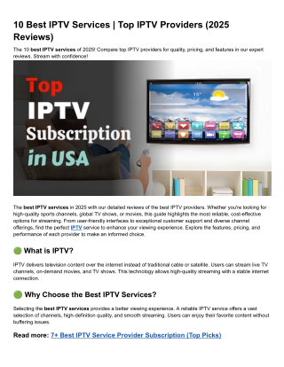 10 Best IPTV Services _ Top IPTV Providers (2025 Reviews)