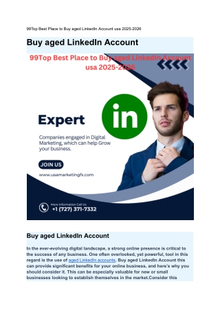 Where to Buy LinkedIn Aged Accounts usa with Connections 2025