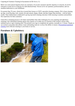 The # 1 Upholstery Cleansing In Sacramento, Ca With Over 100 5-star Testimonials