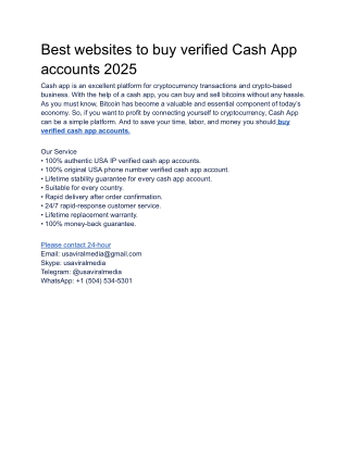 How to buy verified cash app accounts in 2025 that are 100 ...