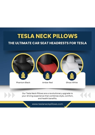 Tesla Neck Pillows | The Ultimate Car Seat Headrests for Tesla