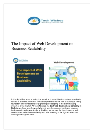 The Impact of Web Development on Business Scalability