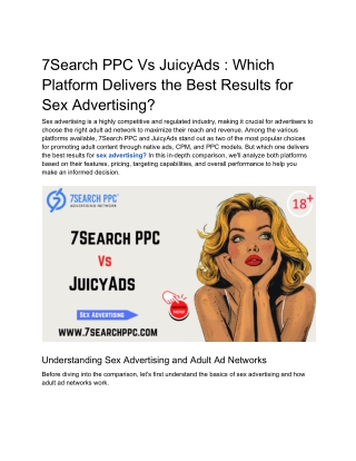 7Search PPC Vs JuicyAds _ Which Platform Delivers the Best Results for Sex Advertising_