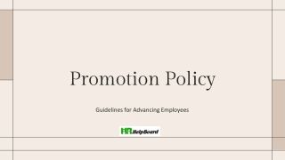 Promotion Policy