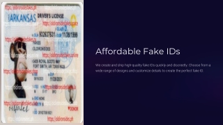 Affordable Fake IDs