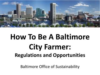 How To Be A Baltimore City Farmer: Regulations and Opportunities