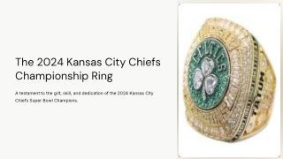 2024 Kansas City Chiefs Ring
