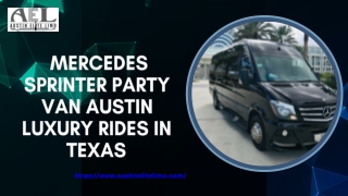 _Mercedes Sprinter Party Van Austin  Luxury Rides in Texas