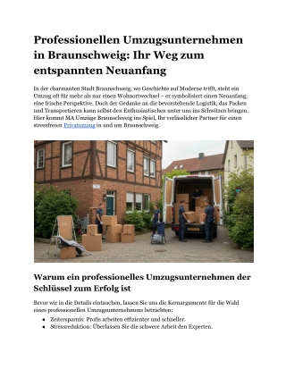 Professionellen Umzugsunternehmen in Braunschweig_ Ihr Weg zum entspannten Neuanfang