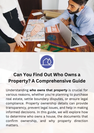 Can You Find Out Who Owns a Property? A Comprehensive Guide