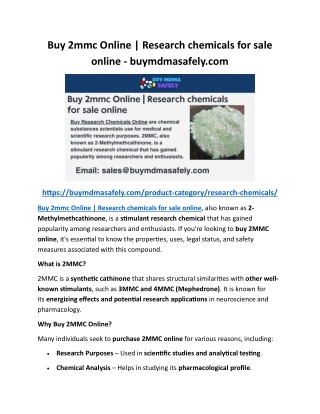 Buy 2mmc Online  Research chemicals for sale online - buymdmasafely