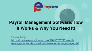 Why You Need Payroll Management Software and How It Works!