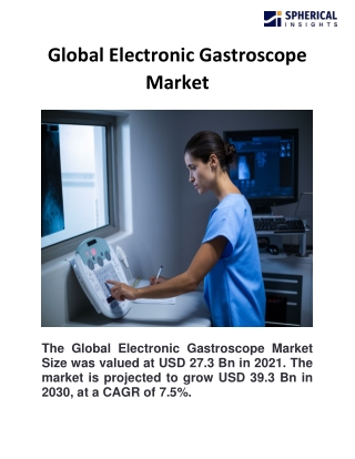 Global Electronic Gastroscope Market