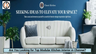 Are You Looking for Top Modular Kitchen Interior in Chennai