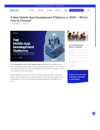 9 Best Mobile App Development Platforms in 2025