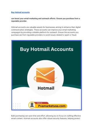 7 Best Sites to Buy Hotmail Accounts (Bulk & Aged)