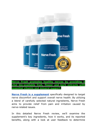 Nerve Support Formula: The Natural Solution for Healthy Nerves and Pain Relief