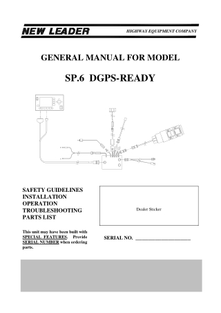 John Deere SP.6 Dgps-Ready Operator’s Manual Instant Download