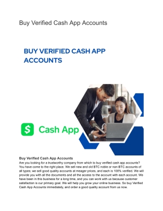 Buy Verified Cash App Accounts