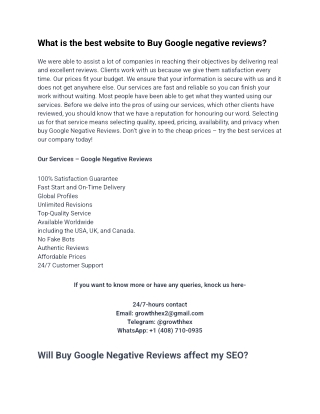What is the best website to Buy Google negative reviews_ 2025