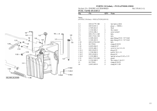 SAME fortis 210 infinity Tractor Parts Catalogue Manual Instant Download (SN wsxaz70200ls50010 and up)