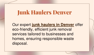 Junk Haulers Denver