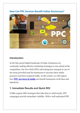 How Can PPC Services Benefit Indian Businesses