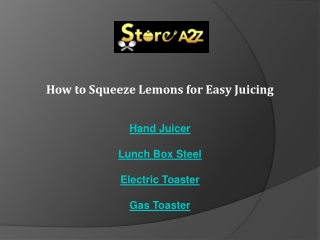 How to Squeeze Lemons for Easy Juicing