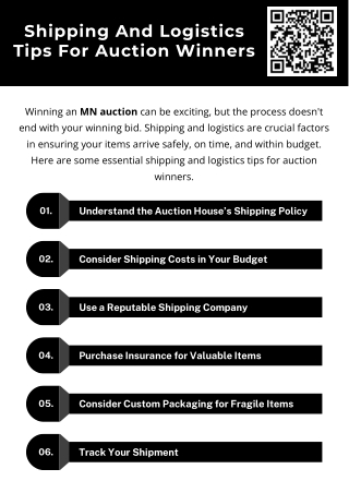 Shipping And Logistics Tips For Auction Winners