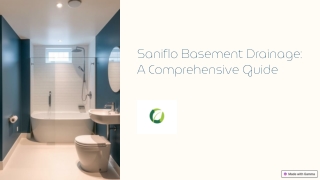 What is a Saniflo basement drainage system?