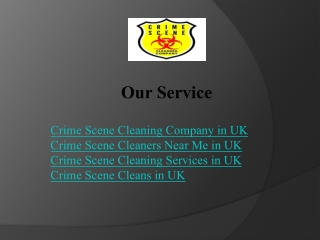 Expert Crime Scene Cleans in UK - Crime Scene Cleans