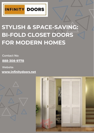 Stylish & Space-Saving Bi-Fold Closet Doors for Modern Homes