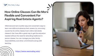 How Online Classes Can Be More Flexible and Convenient For Aspiring Real Estate Agents