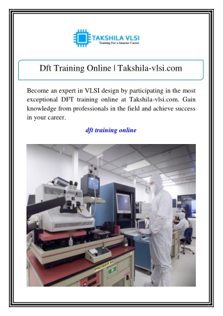 Dft Training Online | Takshila-vlsi.com