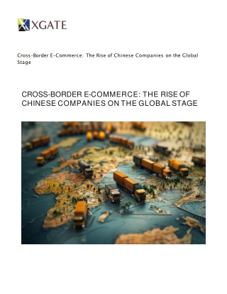 Cross-Border E-Commerce_ Chinese Companies Global Stage