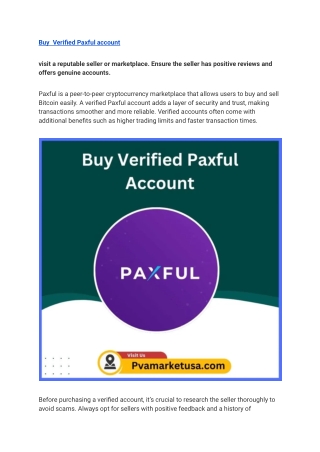 Buy Verified Paxful Account - 100% USA,UK, CA Verified