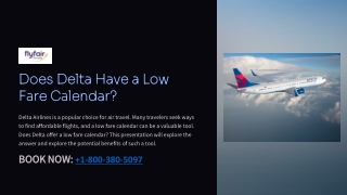 Does Delta Have a Low Fare Calendar