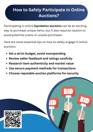 How to Safely Participate in Online Auctions?