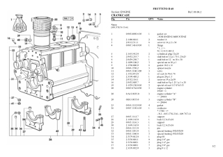 SAME frutteto ii 60 Tractor Parts Catalogue Manual Instant Download