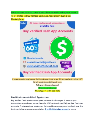 Top 18 Sites to Buy Verified Cash App Accounts in 2025 Best Marketplaces