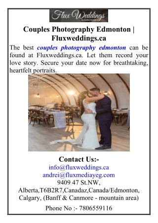 Couples Photography Edmonton  Fluxweddings.ca