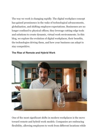How Digital Workplaces Are Reshaping Businesses in 2025